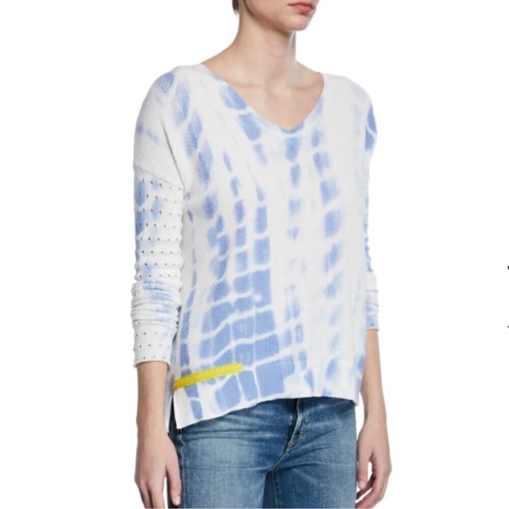 Lisa Todd To Dye For Perforated Tie Dye Sweater